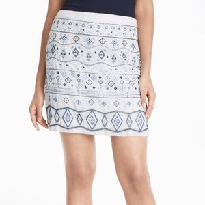 White House Black Market Beaded Embellished Skirt